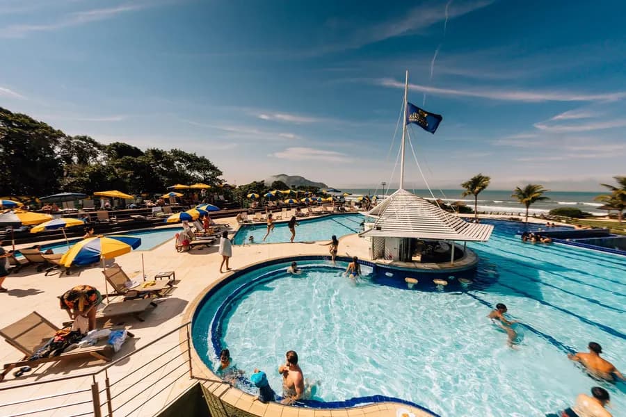 Prato servido em um dos restaurantes do resort